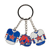 Metal triple keychain SKA