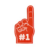 SKA red fan-hand