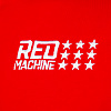 Men's zip up hoodie Red Machine