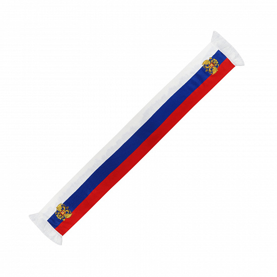 Шарф трикотажный вязаный с вышивкой арт.AG0142 "СКА"