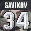 Свитер игровой домашний Милитари с автографом 25/26 Савиков(34)